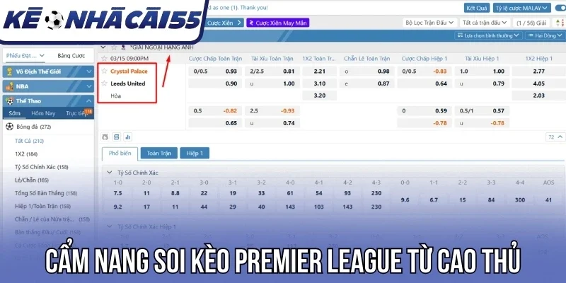 Cẩm nang soi kèo Premier League từ cao thủ