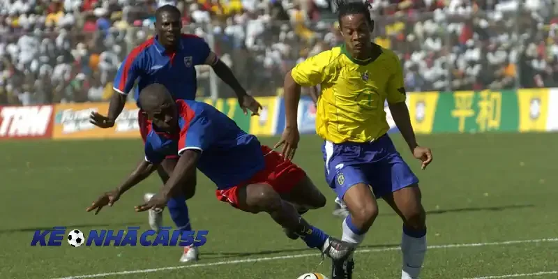 Đội hình ra sân của hai đội bóng Brazil và Haiti tại World Cup