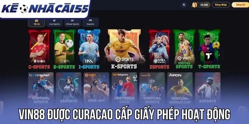 Vin88 được Curacao cấp giấy phép hoạt động